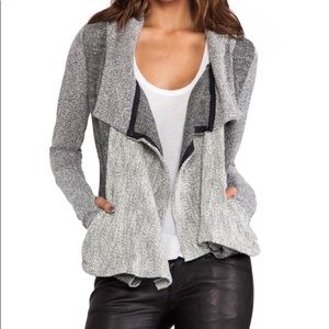 Dolan Size S gray hooded draped sweater